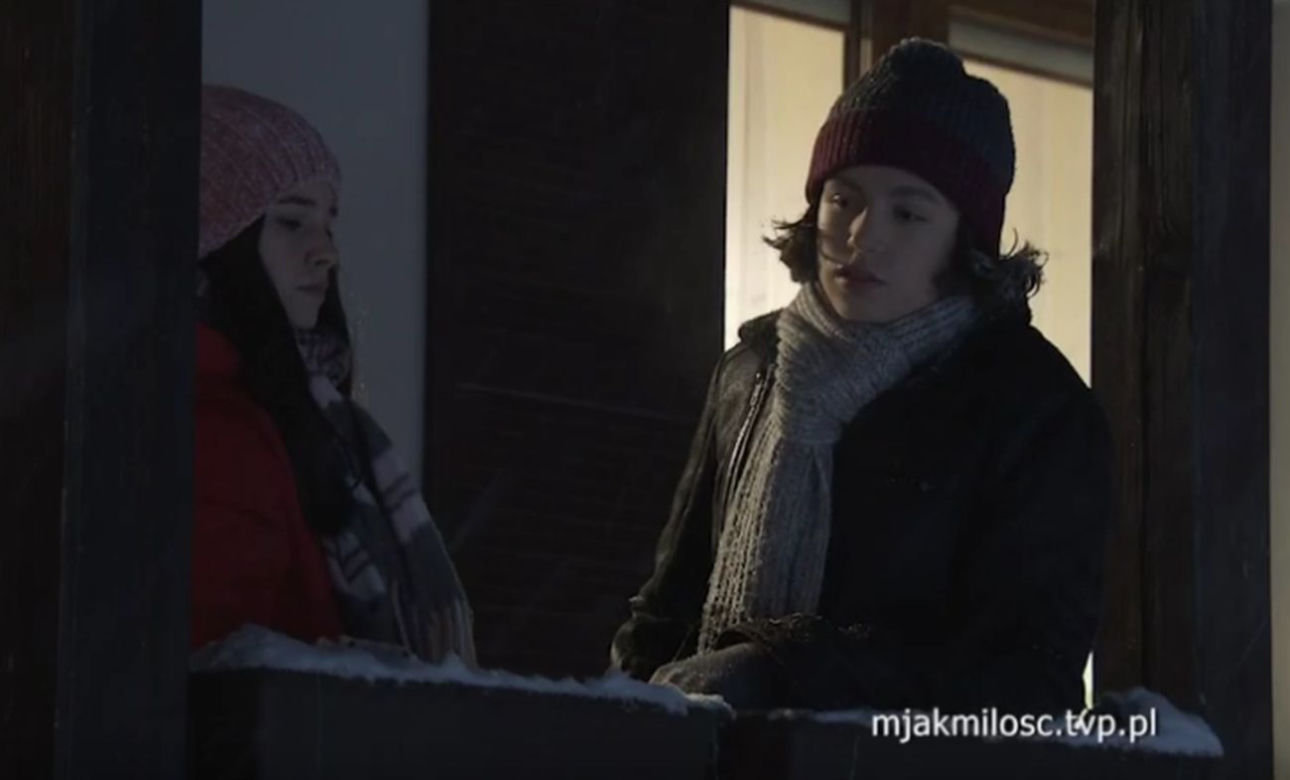 M jak miłość odc. 1592. Basia Rogowska (Karina Woźniak), Dawid Jaszewski (Iwo Wiciński)