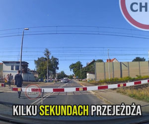 Szokujące wideo. Rodzice z dzieckiem uciekali po torach przed pędzącym pociągiem