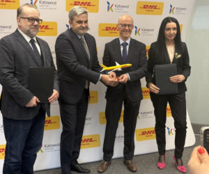 Podpisanie porozumienia Katowice Airport z DHL Express Polska