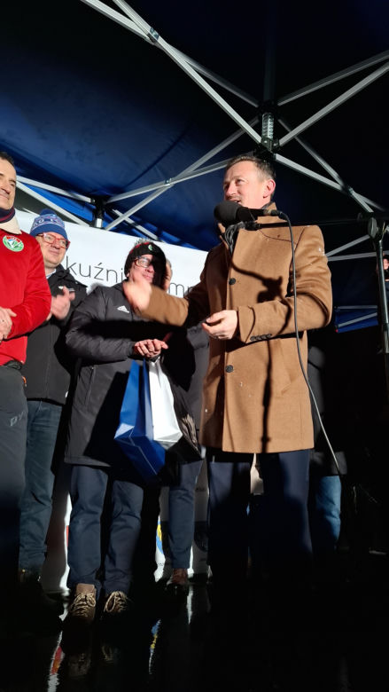 Powitanie Kacpra Tomasiaka w Bystrej 18.02.2026