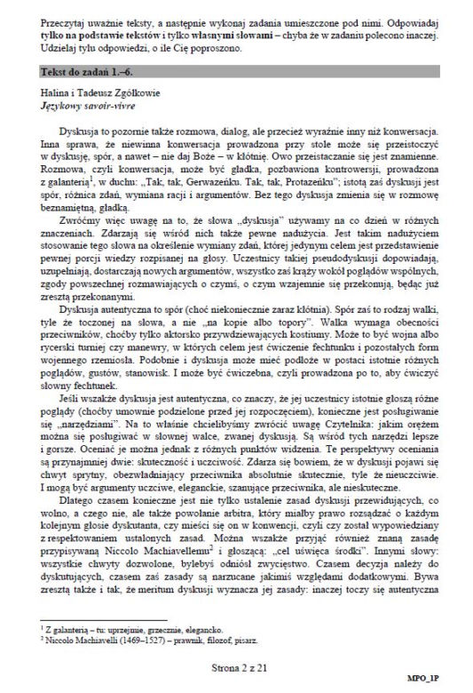 Matura 2019 - język polski