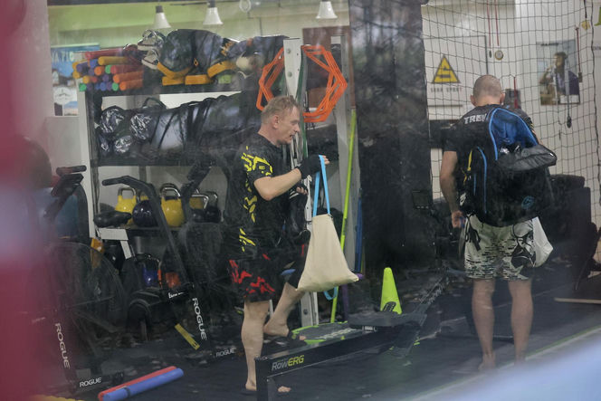 Bartosz Żukowski na siłowni