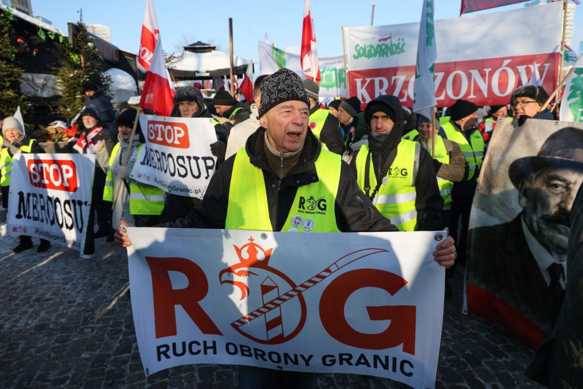 Protest rolników w Warszawie (9.01.2026)