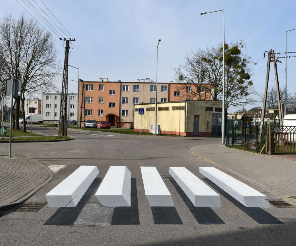 We Fromborku pojawiły się trójwymiarowe pasy 3D dla pieszych