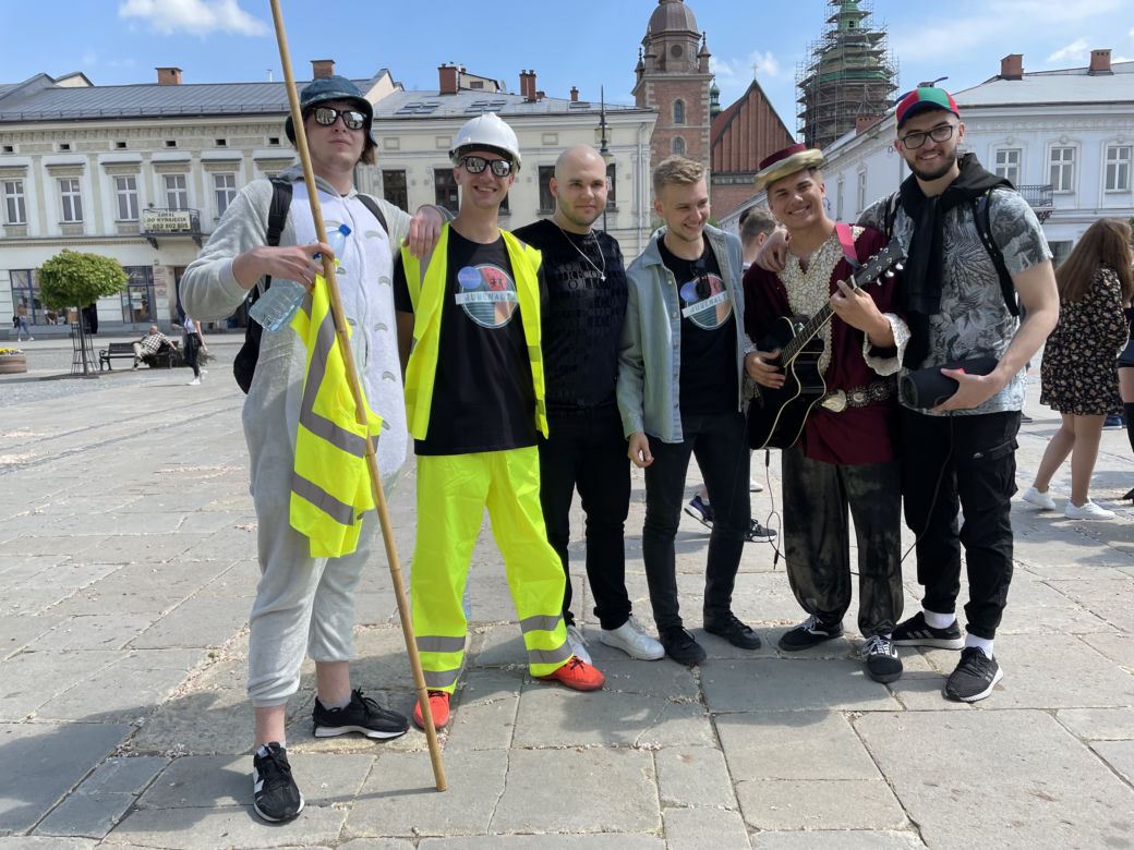 Studenci PWSZ odbierają klucz do bram Nowego Sącza