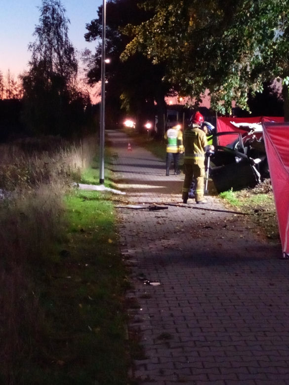 Makabryczny wypadek w Trzciance. 34-latek zginął na miejscu. Nagranie znalazło się w internecie