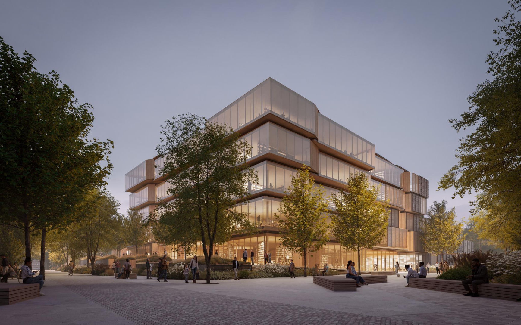 Zwycięska koncepcja Kengo Kumy i Schick Architekci w konkursie na Bibliotekę Nową w Rzeszowie