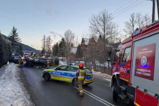 Zderzenie dwóch samochodów w Zakopanem. Jedna osoba poszkodowana
