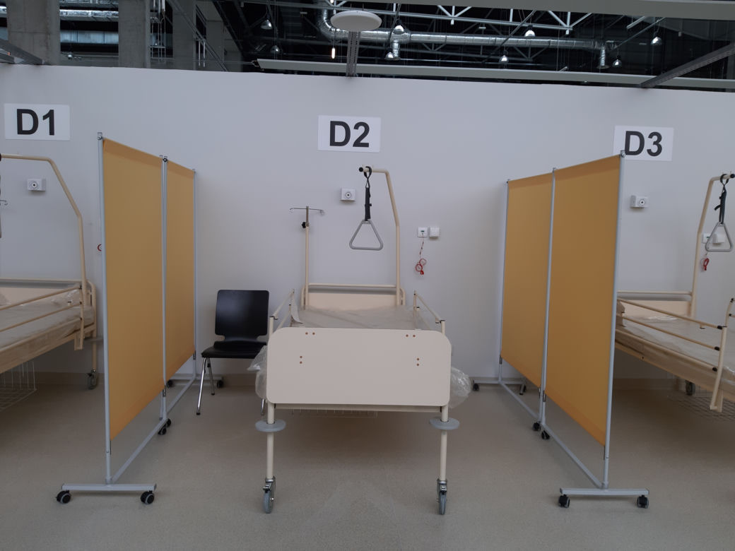 Szpital tymczasowy w CWK gotowy