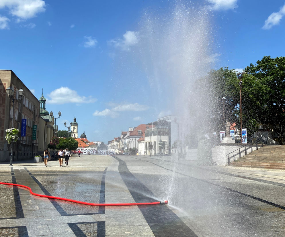 Kurtyny wodne w centrum Białegostoku