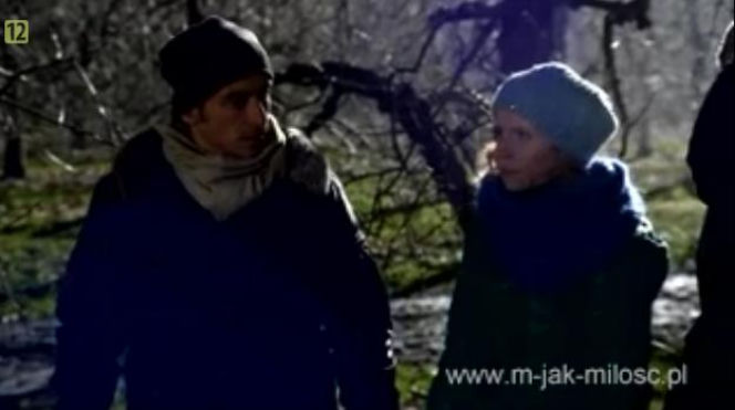 M jak miłość odc. 1056. Ewa (Dominika Kluźniak), Marek (Kacper Kuszewski)