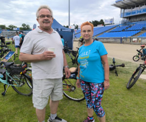 Rowerowa Stolica Polski - kręcili kilometry na stadionie w Lesznie