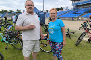 Rowerowa Stolica Polski - kręcili kilometry na stadionie w Lesznie