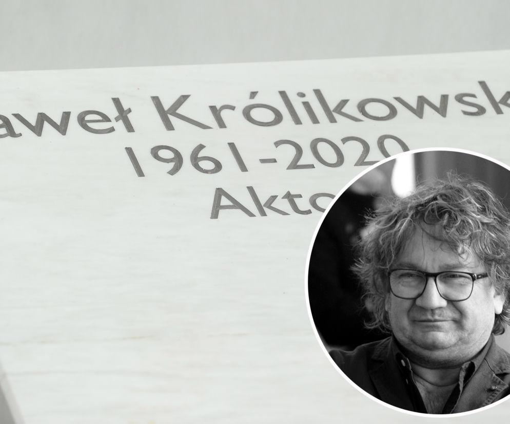 Grób Pawła Królikowskiego dwa lata po śmierci
