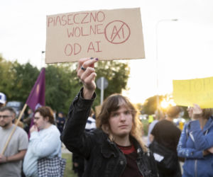 Protest w Piasecznie przeciwko Data Center