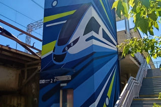 Murale na przystanku SKM Łasztownia