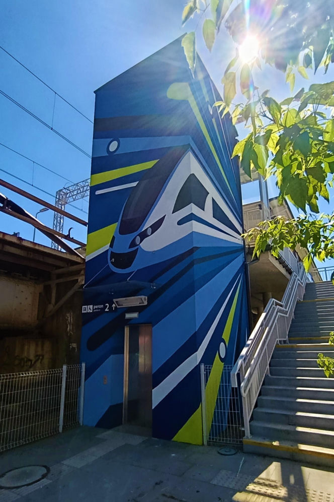 Murale na przystanku SKM Łasztownia