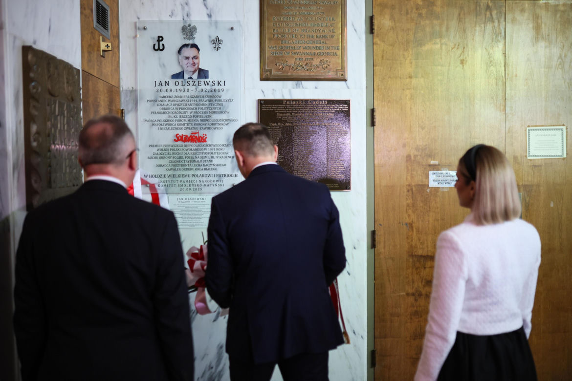 Prezydent Nawrocki  na uroczystościach w Doylestown