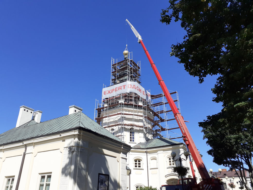 Siedlecki "Jacek" zdjęty z wieży starego ratusza 04.09.2021 