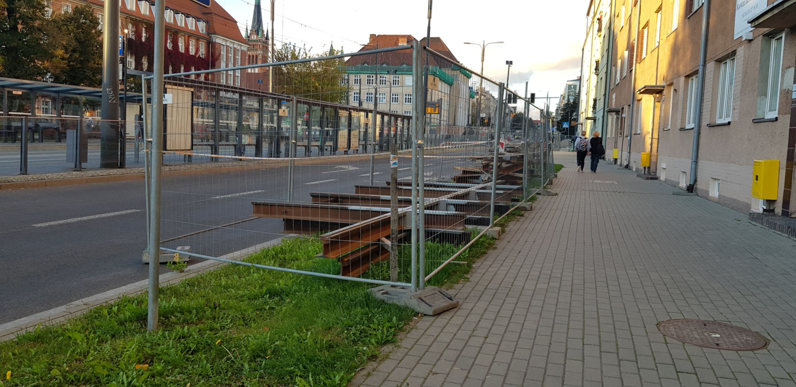Olsztyn. Skrzyżowanie Piłsudskiego i Kościuszki zamknięte od miesięcy