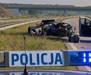 Tragiczny wypadek na A1 pod Łodzią. Jedna osoba nie żyje, trzy zostały ranne