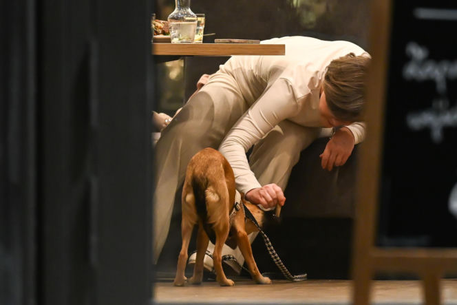 Monika Richardson z dzieckiem i pieskiem