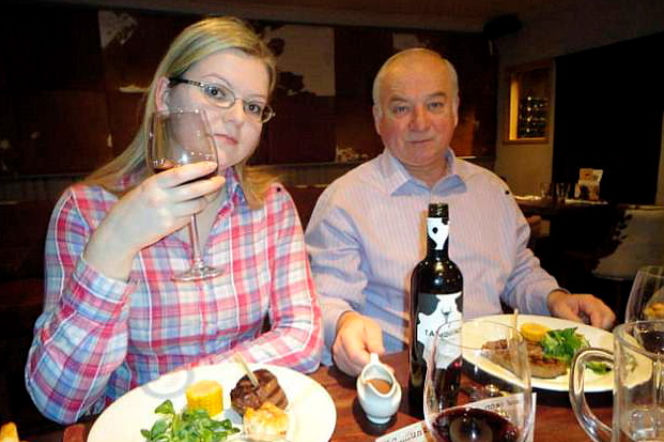 Siergiej Skripal i córka Julia Skripal 