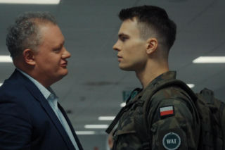 M jak miłość odc. 1916. Tomek Kubicki (Chris Cugowski), ojciec Justyny (Jan Wojtyński)