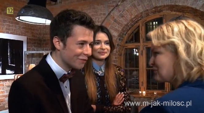 M jak miłość. Kamila, Łukasz (Adrian Żuchewicz), Marta (Dominika Ostałowska)