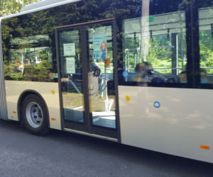 Pierwszy kurs autobusu przegubowego w Grudziądzu