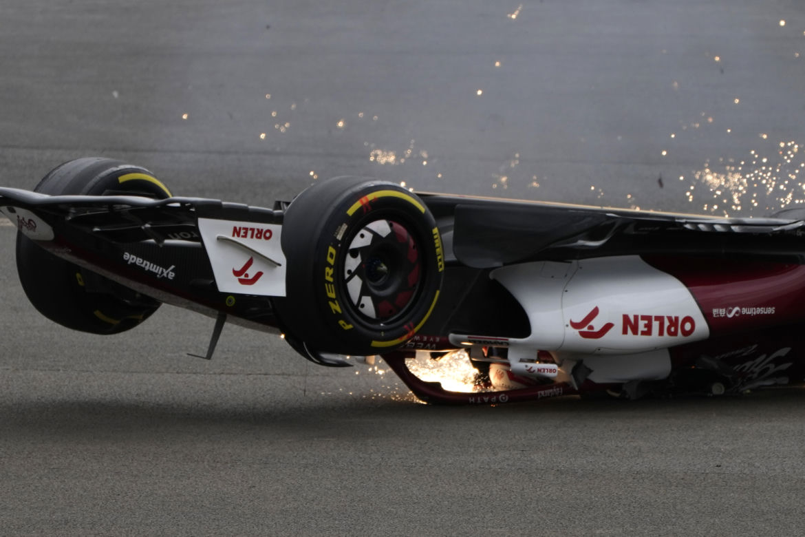 Potworny wypadek podczas wyścigu o GP Wielkiej Brytanii F1