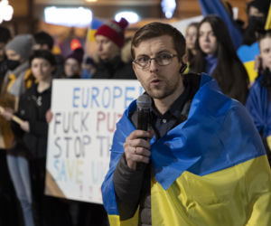 Wrocław. Kilka tysięcy osób protestowało przeciwko agresji na Ukrainę