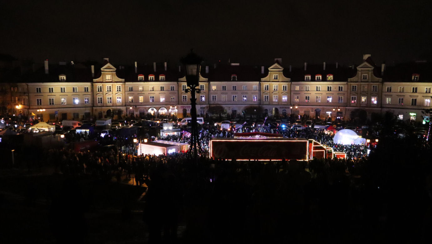 Ciężarówka Coca-Coli w Lublinie! Miasto jeszcze nigdy nie wyglądało tak magicznie! [ZDJĘCIA]