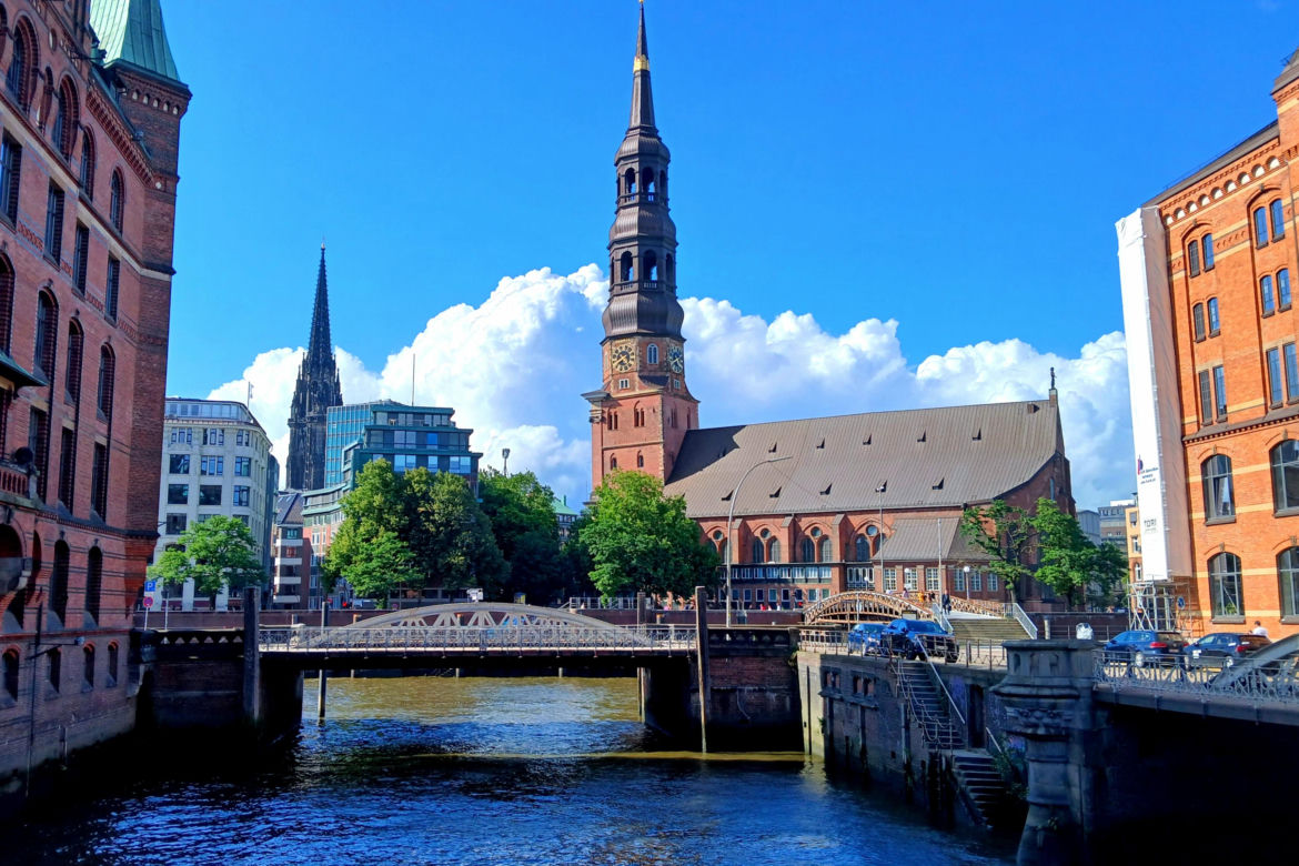 HafenCity i Speicherstadt w Hamburgu