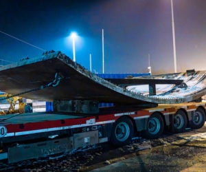 Druga dostawa części maszyny TBM na plac budowy w Łodzi. Luty 2026