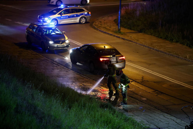 Wypadek w Krakowie. Nie żyją dwie osoby potrącone przez samochód na chodniku