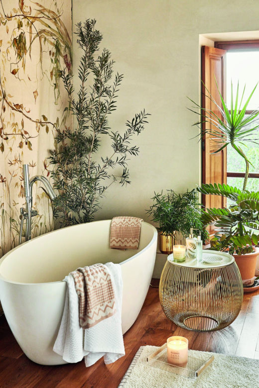Łazienka w stylu boho - azjatyckie inspiracje