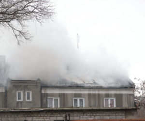 Pożar kamienicy w Piastowie