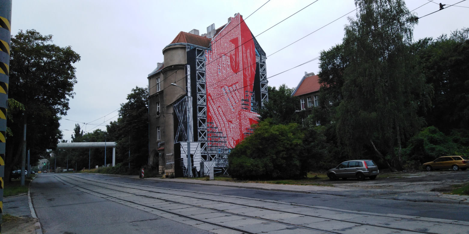 Mural przy ul. Chmielewskiego