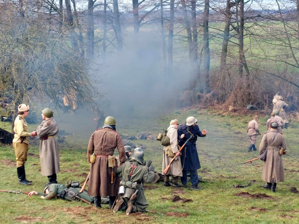 W Borównie Niemcy ostatkiem sił bronili się przed Rosjanami, dokładnie tak jak w lutym 1945 roku