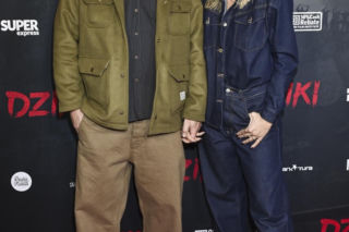 Leszek Lichota na premierze Dziki z nową partnerką