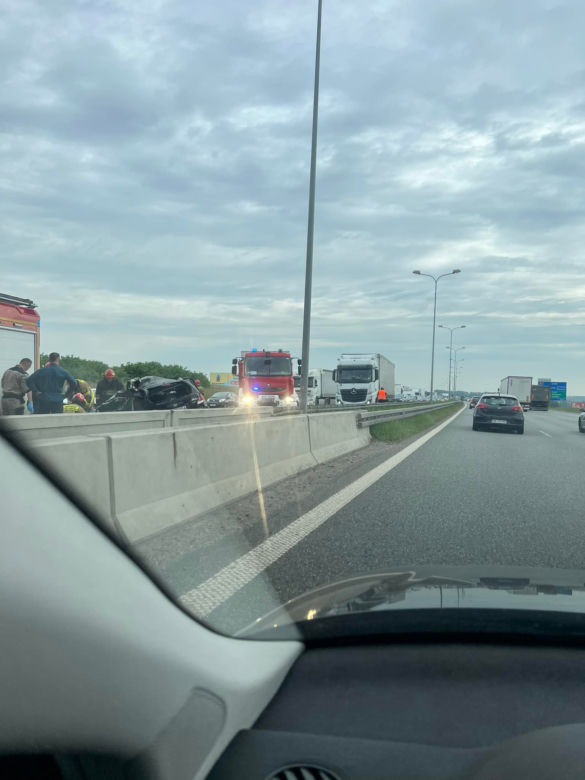 Wypadek na autostradzie A4