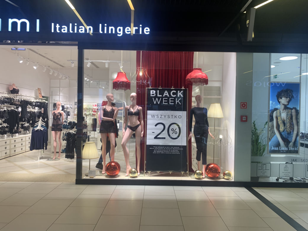 Galeria Katowicka. Black Friday w sklepie Intimissimi