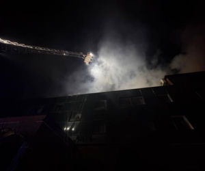 Pożar hotelu w Tychach