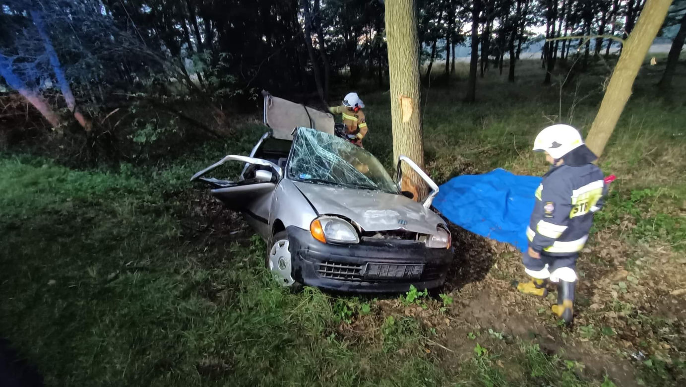 Tragiczny wypadek w Wielkopolsce. 74-latek prowadził bez prawa jazdy, nie udało się go uratować