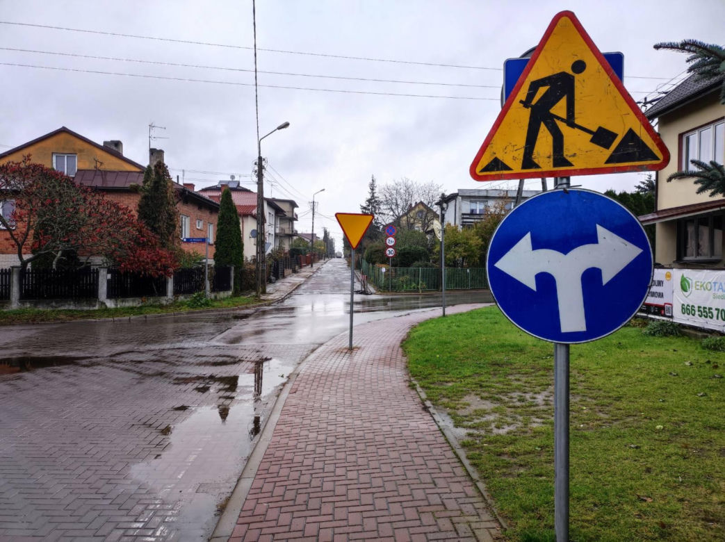 Ulica Mazowiecka w Siedlcach jest remontowana na dwóch różnych odcinkach