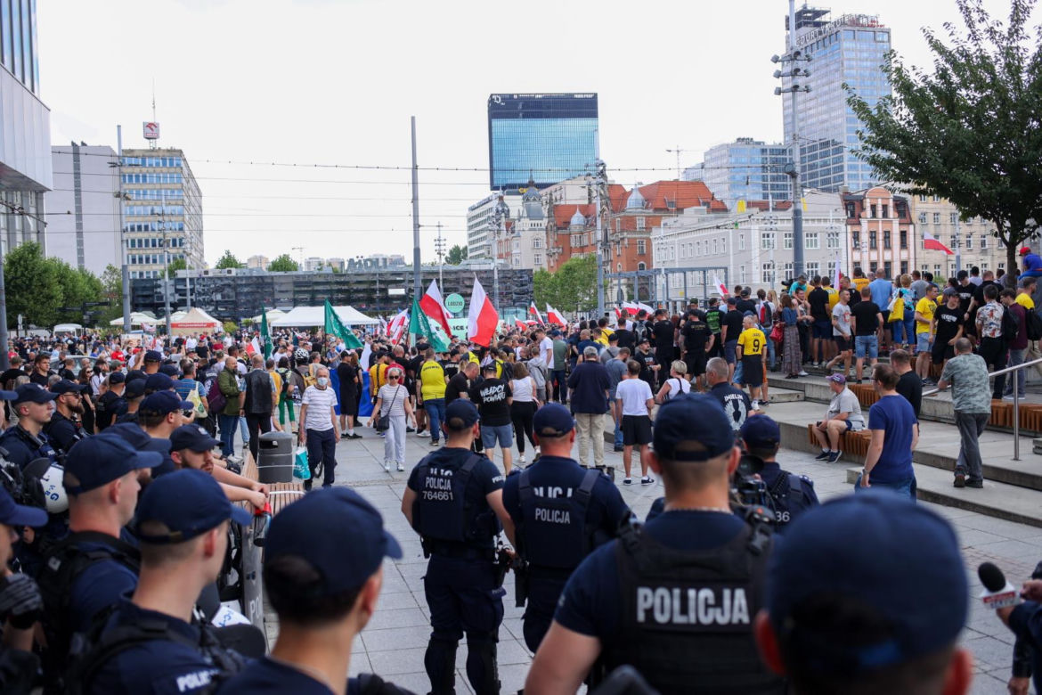 Pikieta Stop Migracji w Katowicach