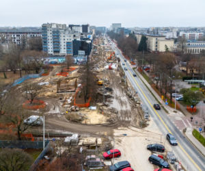 Tramwaj do Dworca Zachodniego w Warszawie - grudzień 2025