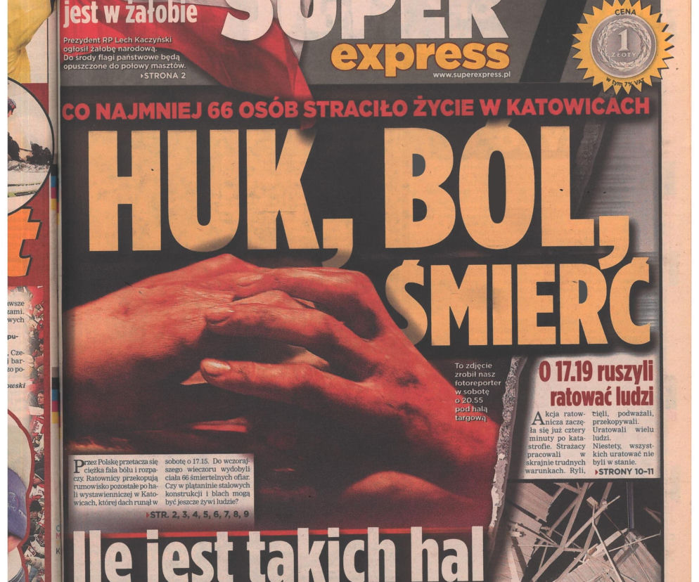 Katastrofa hali MTK w Katowicach. Materiały archiwalne