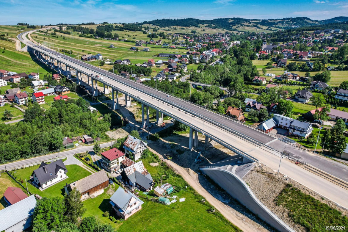 Budowa zakopianki DK 47 Rzdzawka - Nowy Targ - czerwiec 2024